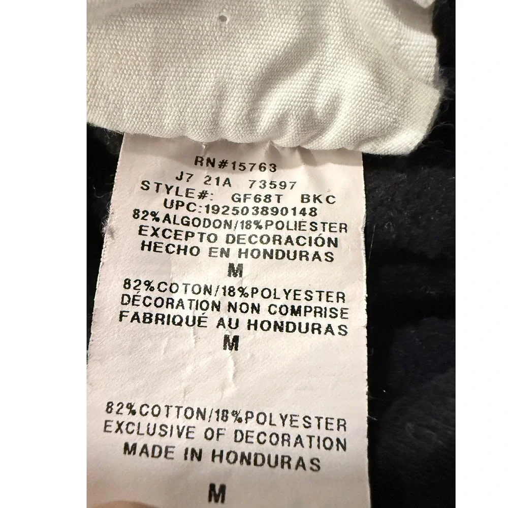 Y2K‎ Champion Reverse Weave Hoodie Sweatshirt Rose Floral Print Black Medium